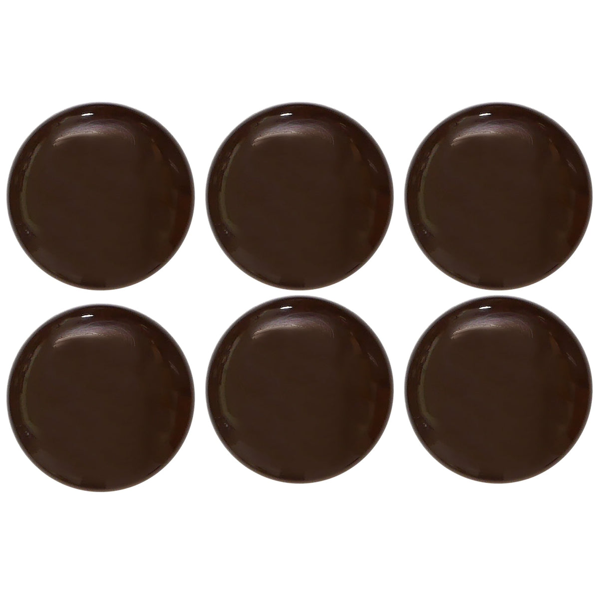 NASKA LSB-15 Lillet Skip Marble Buttons, Diameter 0.45 inches (11.5 mm), Pack of 6, Col. 47, Dark Brown