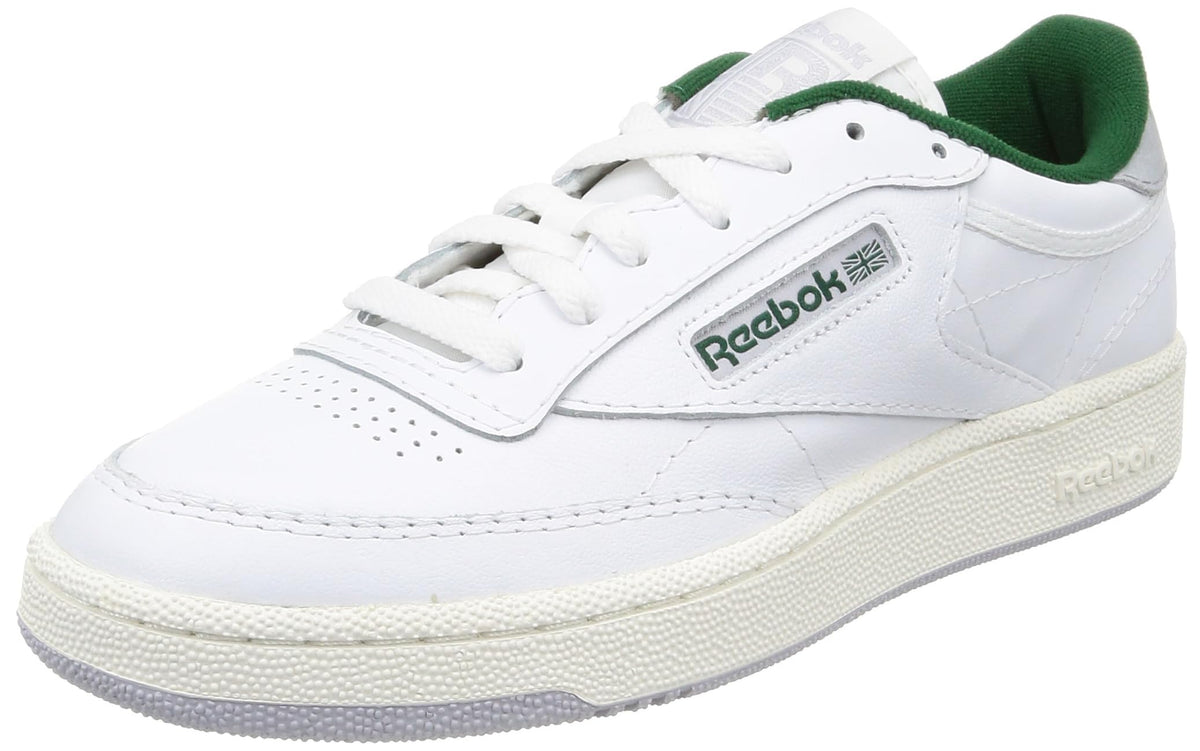 Reebok Unisex Sneaker, Ftwwht Chalk Drkgrn, 4 US Men