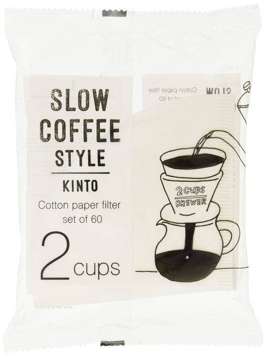 KINTO 2 Cup Cotton Paper Filter Set of 60