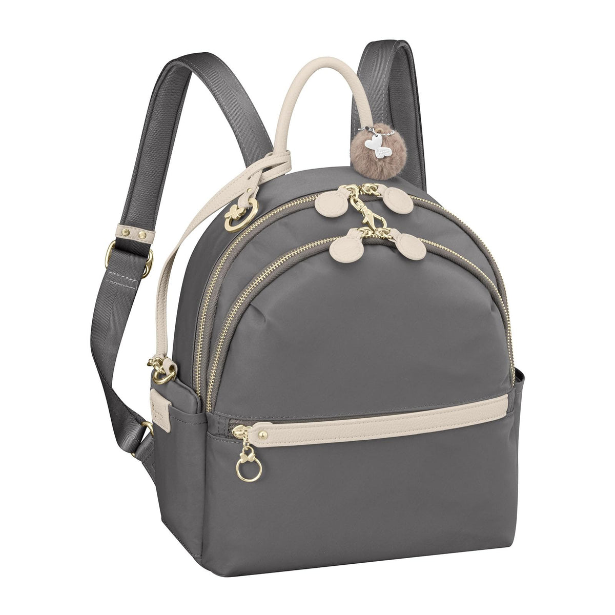 Kanana project(カナナ プロジェクト) Women's Casual Bag, Beige, (Greige), H30×W26×D10cm