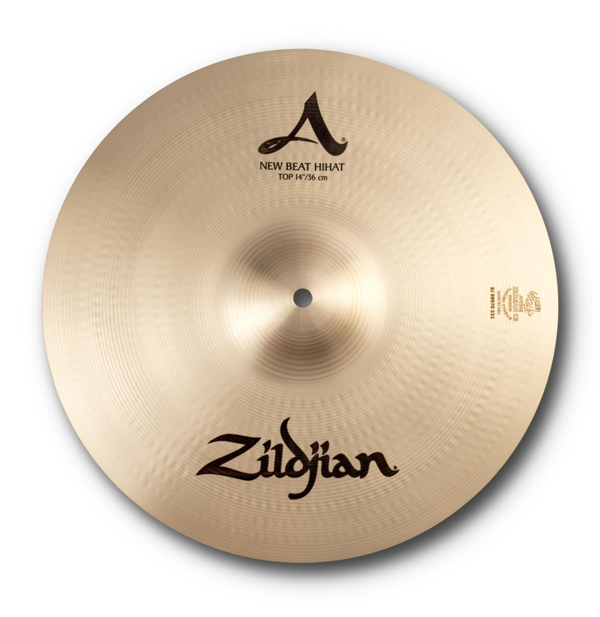 Zildjian 14" A Zildjian New Beat HiHat - Top