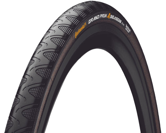 Continental Grand Prix 4-Season - Road Bike Tire | The All-Year-Round Road Tire - Double Vectran Breaker, Duraskin (Black) (700x32)