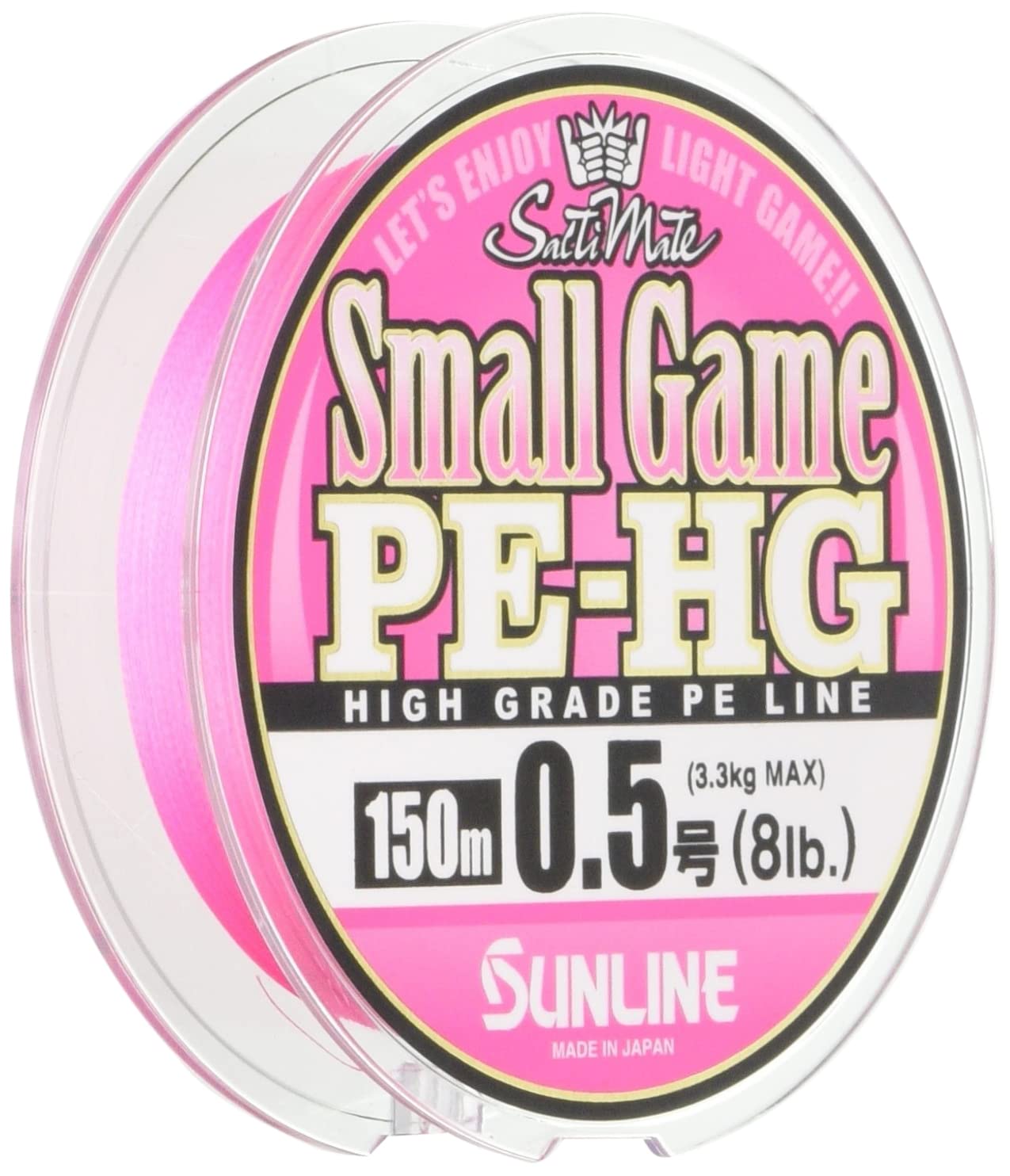 SUNLINE PE Line Saltimate Small Game HG 150m No. 0.5 8lb Sakura Pink