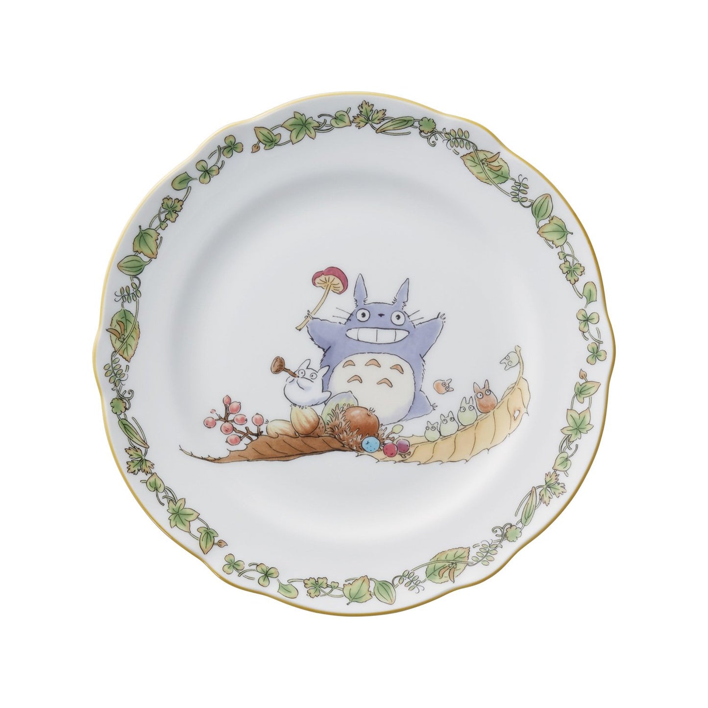Noritake TT97811/4924-3 My Neighbor Totoro Plate, Microwave Safe, Bone China