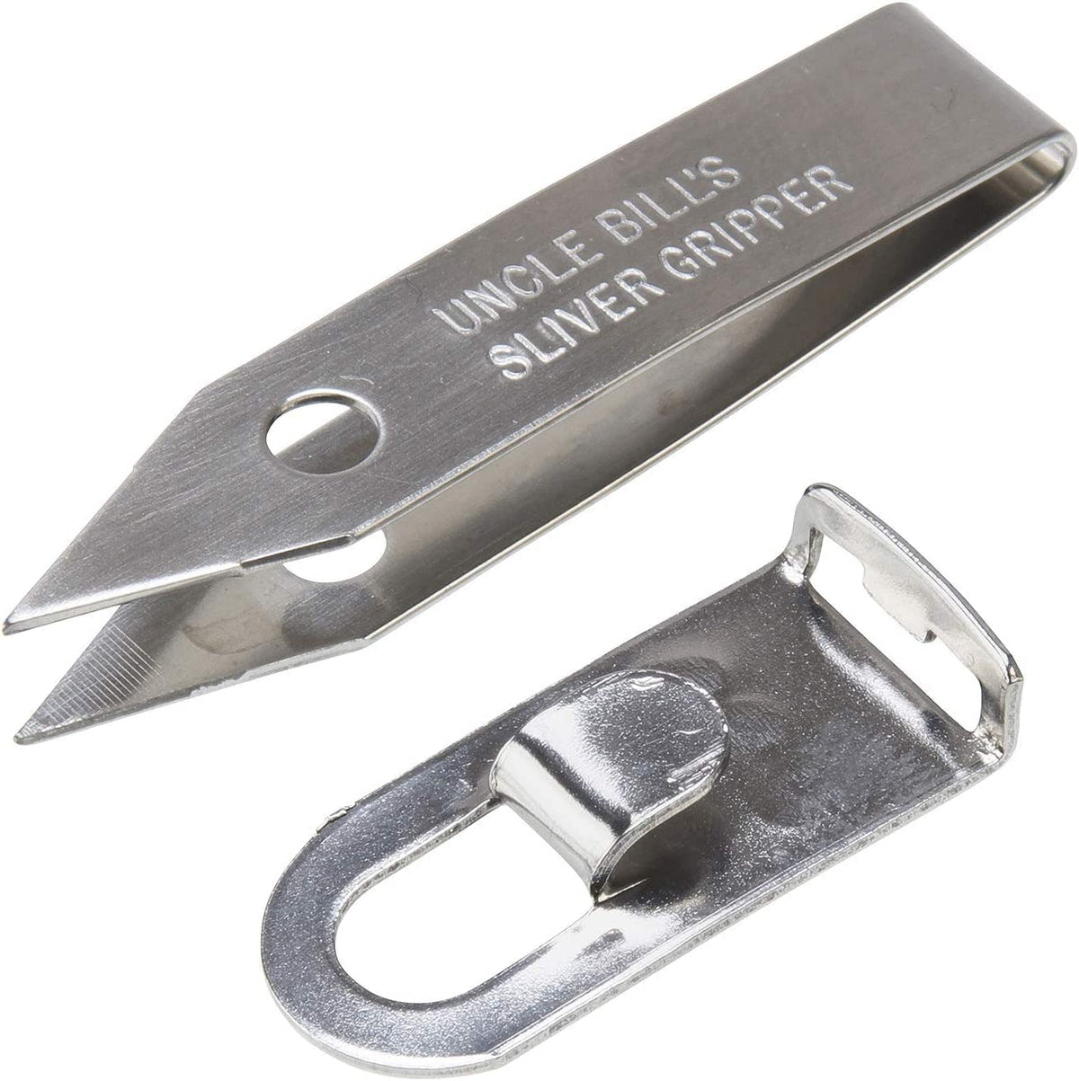 Uncle Bill's TWEEZERS Sliver Gripper for Small Spikes and Slickers with Clip Holder