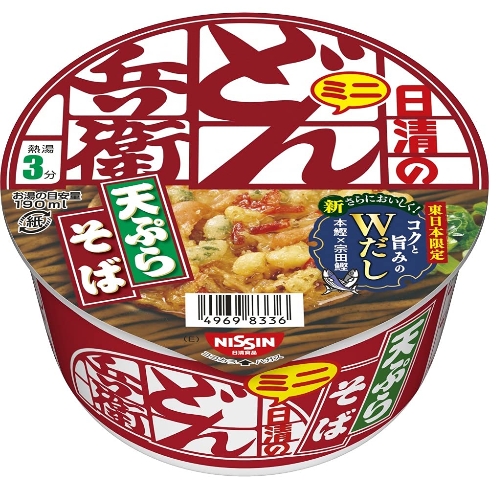 Nisshin Samurai Don Tenpurasoba mini [ east ] 46g 12 pieces × Samurai Don