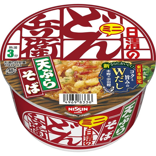 Nisshin Samurai Don Tenpurasoba mini [ east ] 46g 12 pieces × Samurai Don