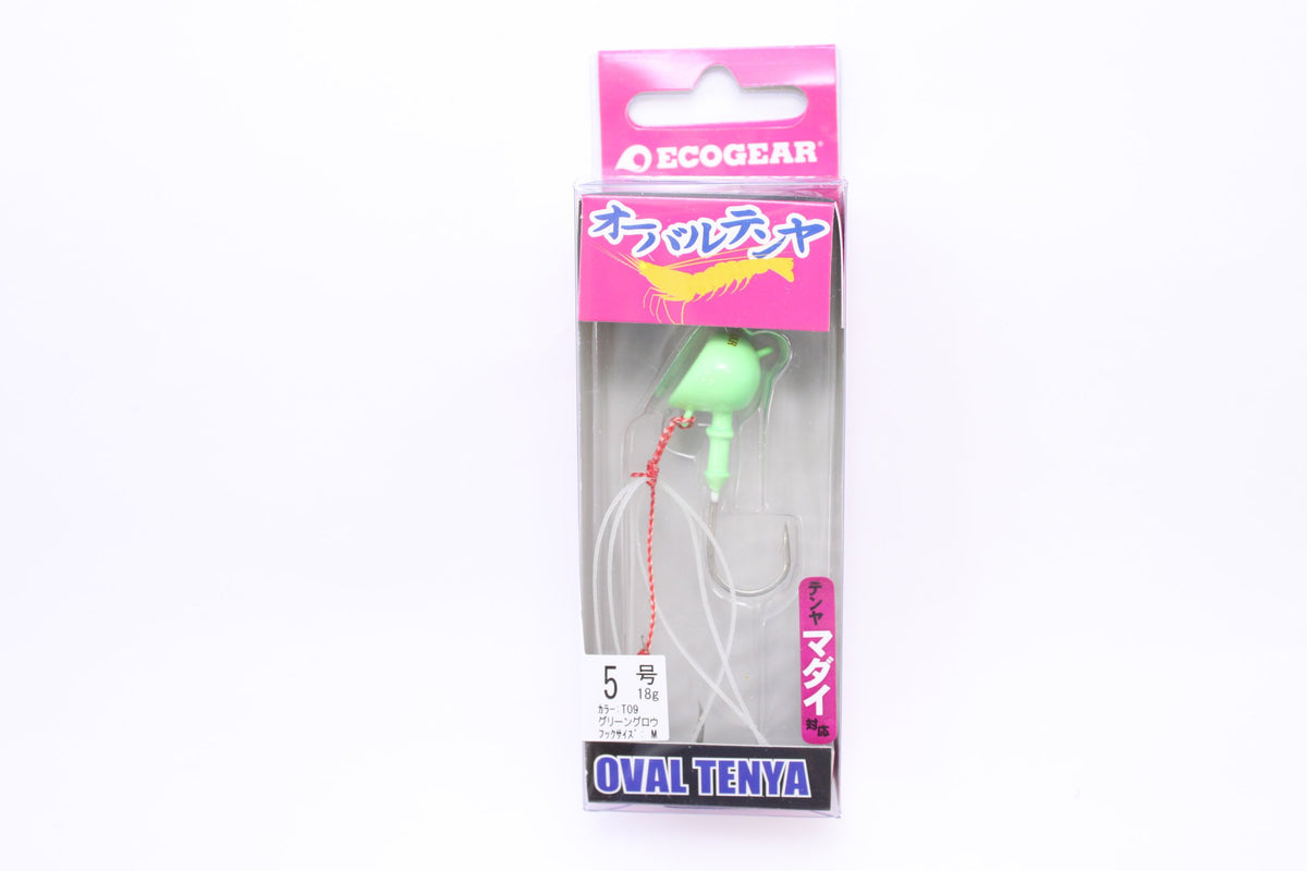 Ecogear 1124 Oval Tenya No. 5, T09 Green Glow