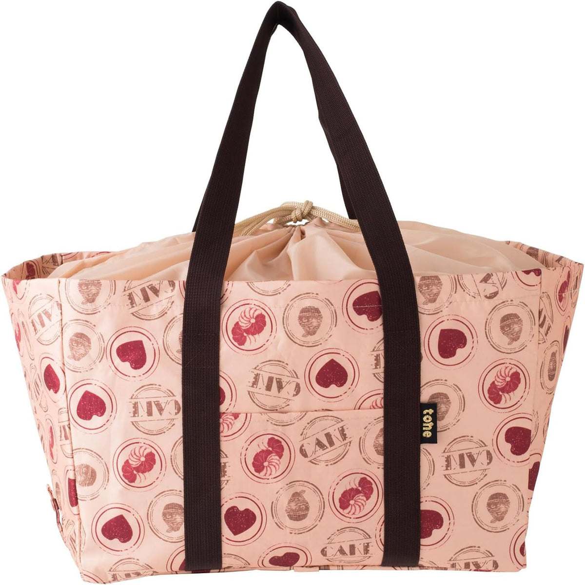 tone BE-03 Folding Basket Bag (Brown)