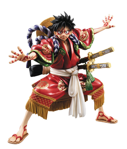 Megahouse Portrait of Pirates Monkey D Luffy Kabuki Version EX Model PVC Figure (1 Piece)