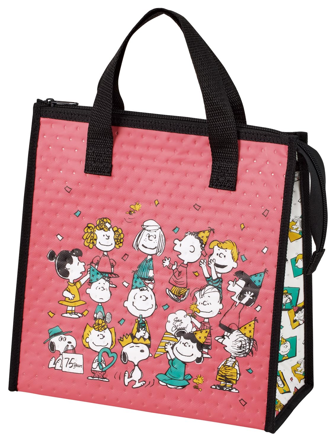 Skater FBC1-A Non-Woven Insulated Lunch Bag, 10.4 x 10.6 inches (26.5 x 27 cm), Snoopy 75th Anniversary