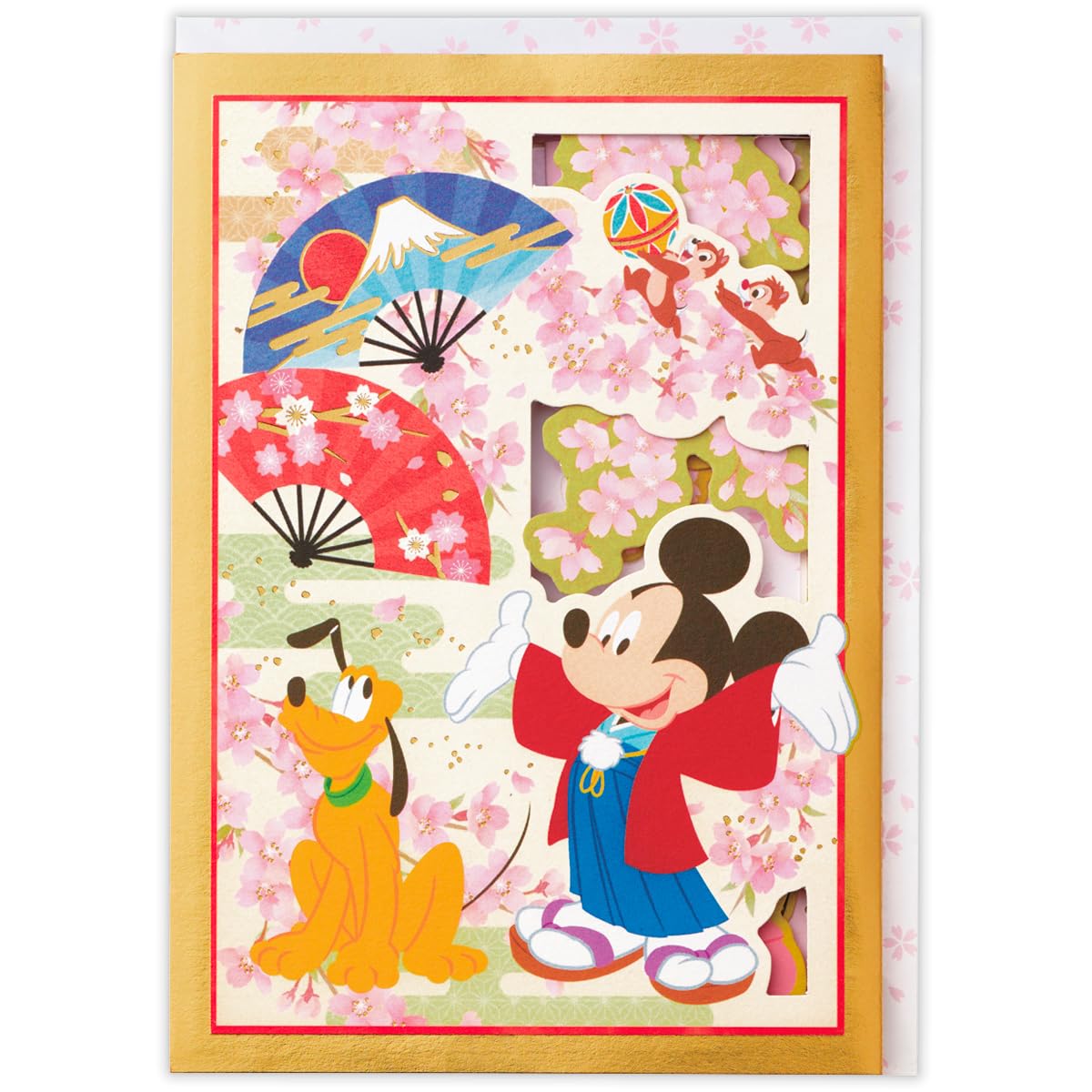 Hallmark 849603 Disney Gold Screen Hello Nippon Multipurpose Greeting Card