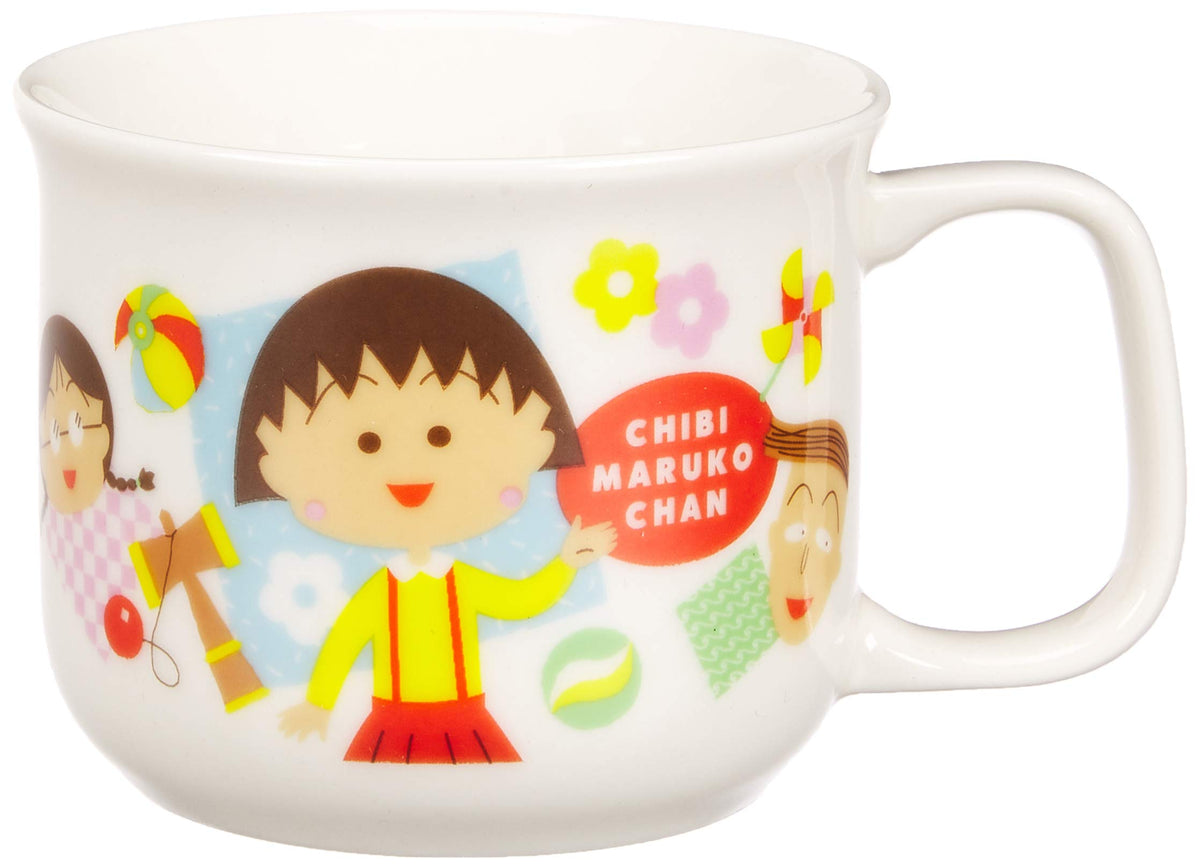 Chibi Maruko-chan Friends Mug, 6.1 fl oz (180 ml), White 127304