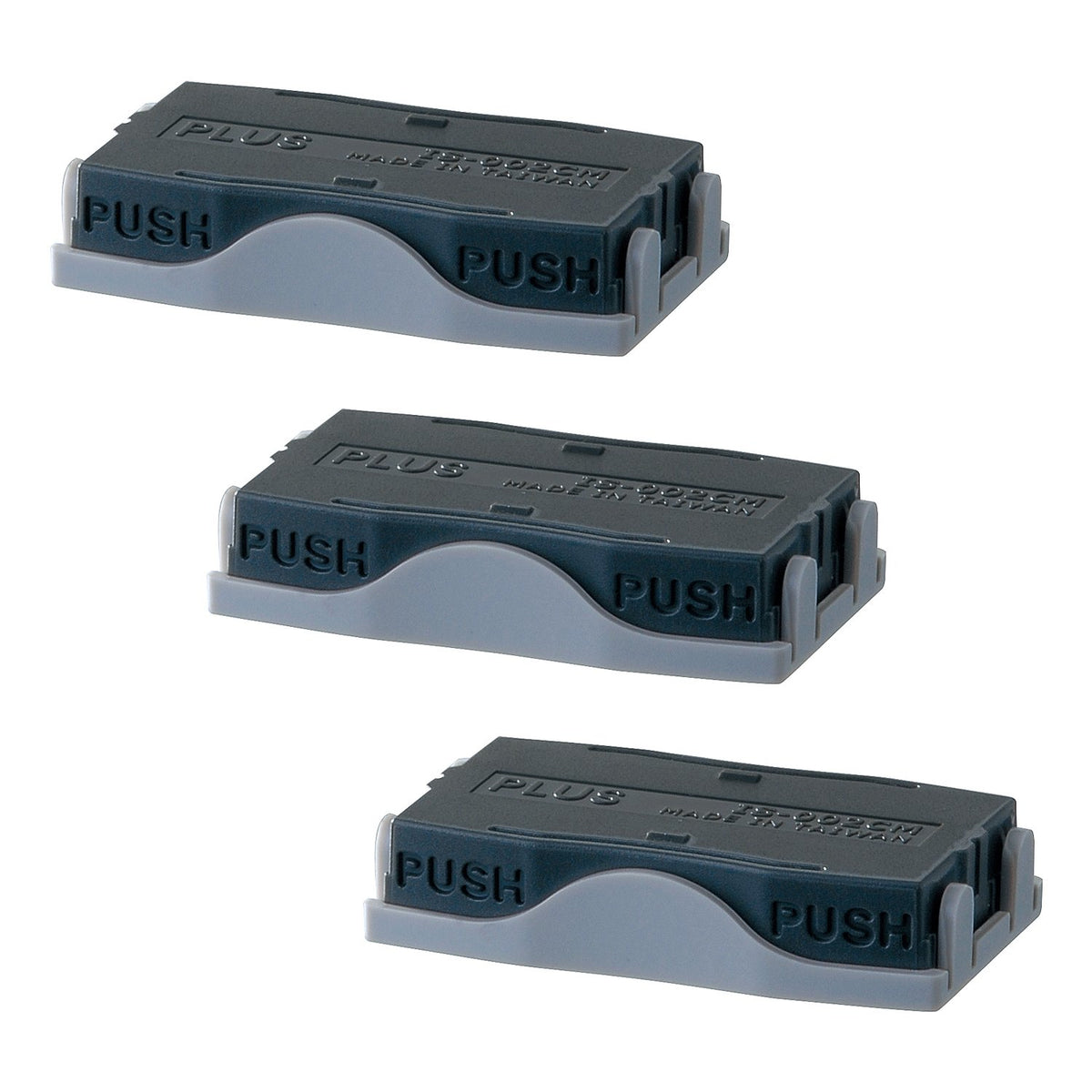 Plus Personal Information Protection Stamp, Quick Shooting Keshipon Dedicated Ink Cartridge, Pack of 3, 37-095 x 3