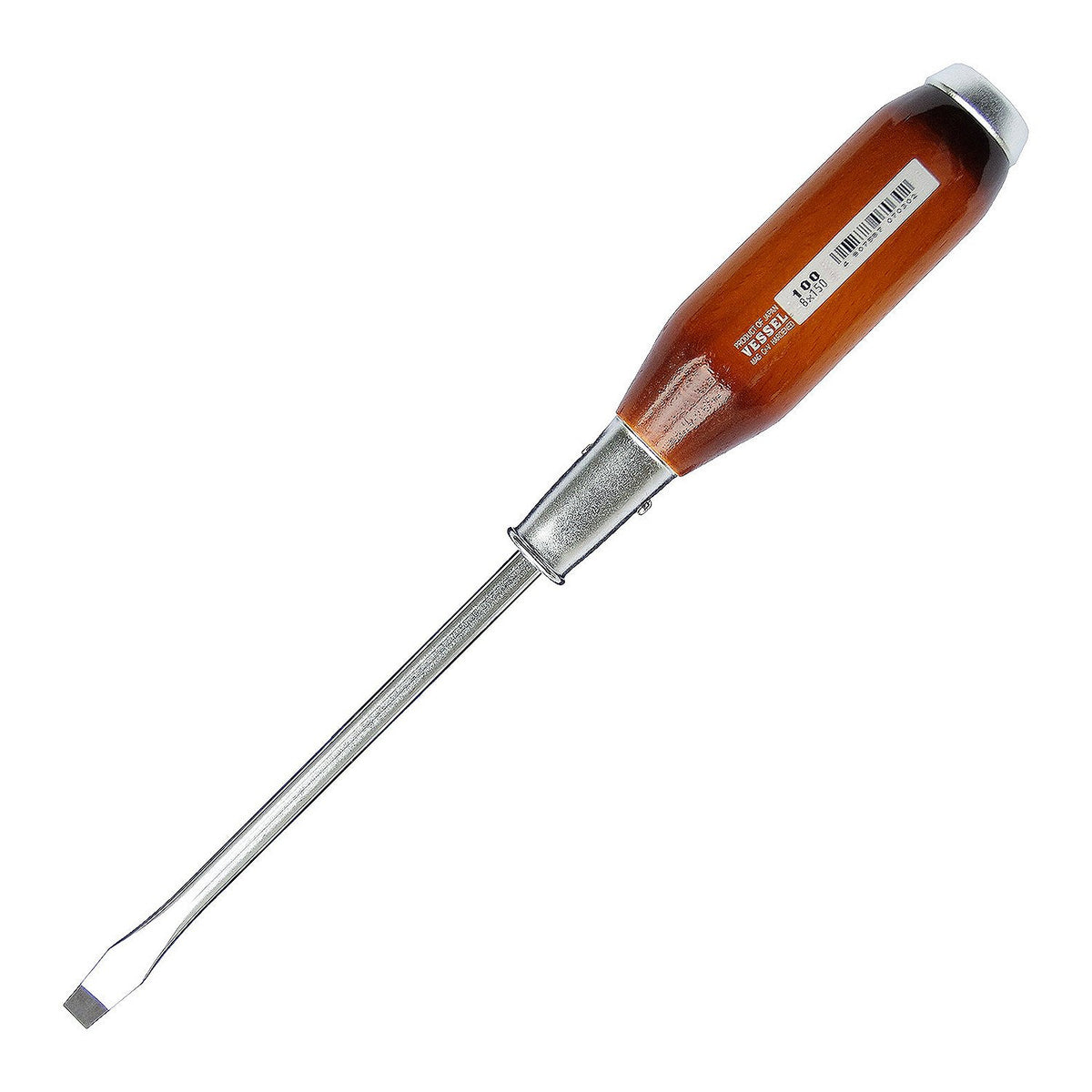 VESSEL Strong Through-Through Screwdriver Wooden Handle -8 x 150 100