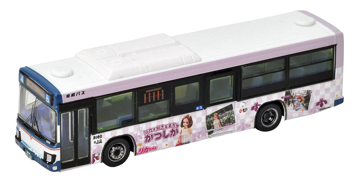 The Bus Collection Bath Colle Keikyu Bus Licca's Sukina Machikatsu Wrapping Bus Purple Edition Diorama Supplies (Manufacturer's First Order Limited Production)