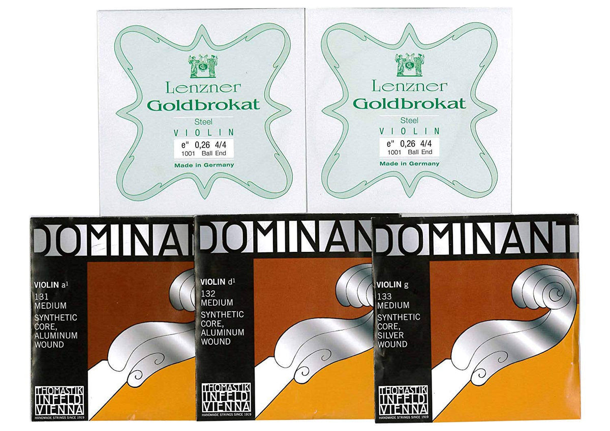 Violin 4/4 String Set (E: Gold Bra-Cut A.D.G Dominant)