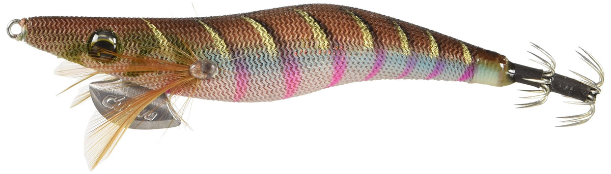 Owner Egi ED Draw4 No. 31881 No. 3.0, 0.5 oz (15 g), Brown Tiger/Red Holo #33