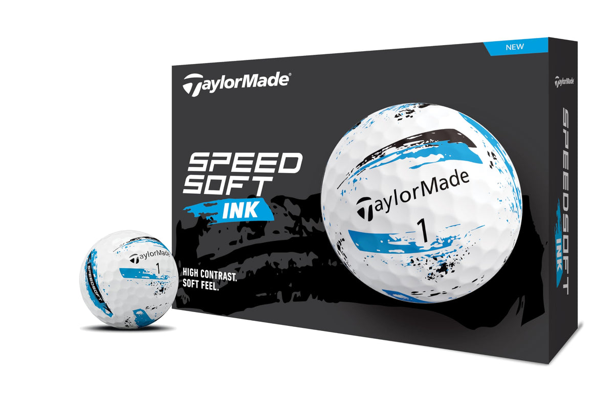 Taylormade TMJ24 SpeedSoft Ink BLU 12 Pack Speedsoft Ink Blue Golf Balls 2024 Blue