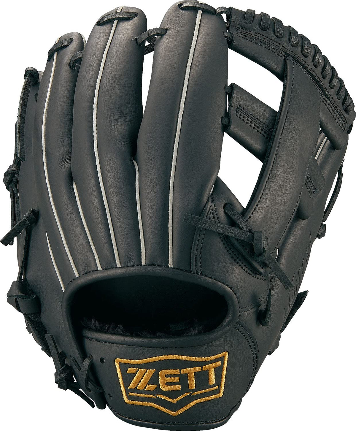 Zett BSGB3900A Soft Baseball Glove (Gloves), Litex, All-Round, Right Throw, Black (1900), Size: 5