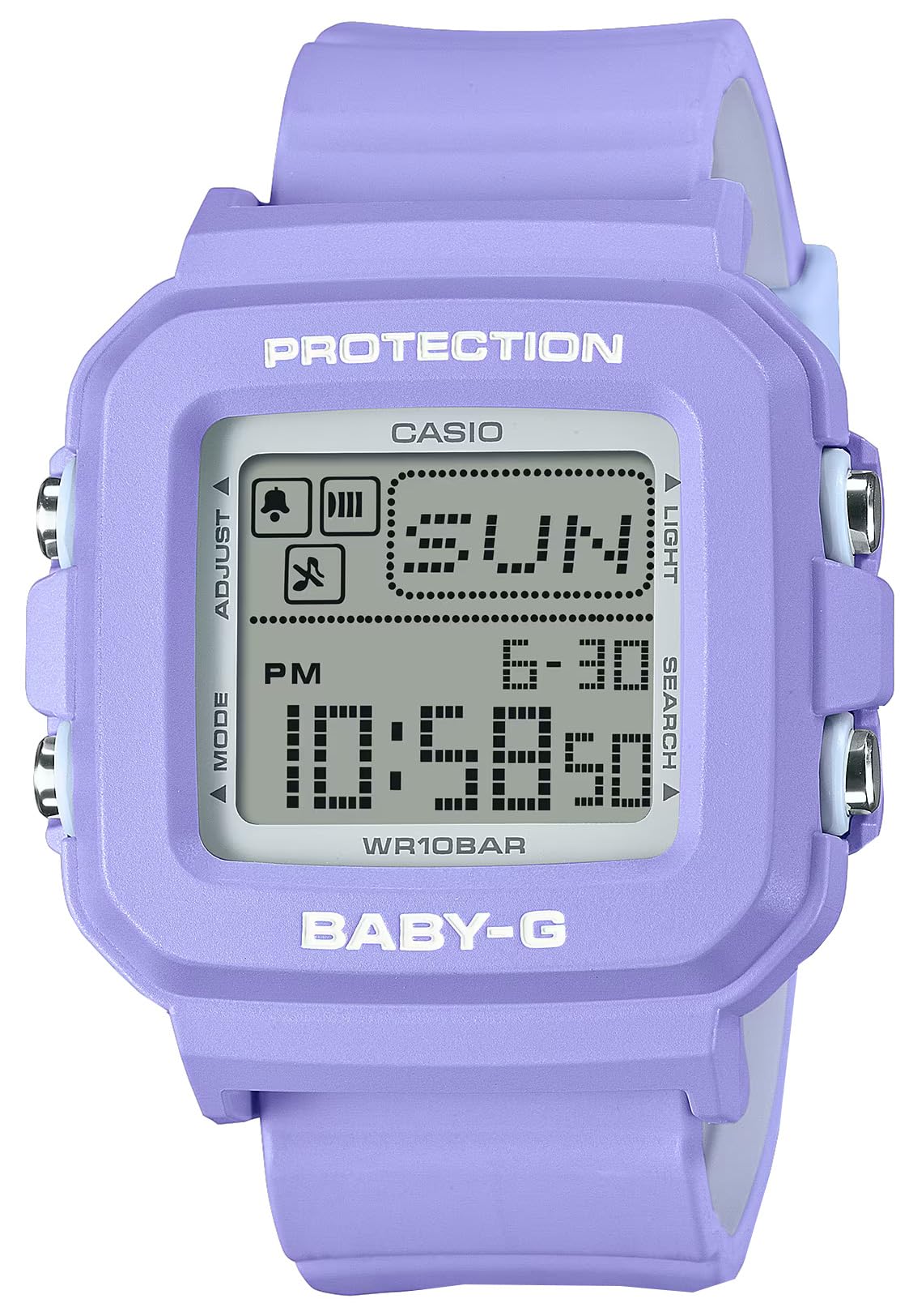 Casio Baby-G BGD10K-6 | Mix-and-Match Digital Watch & Holder Set | Y2K Style | 100M Water Resistant | Pixel Animation Display