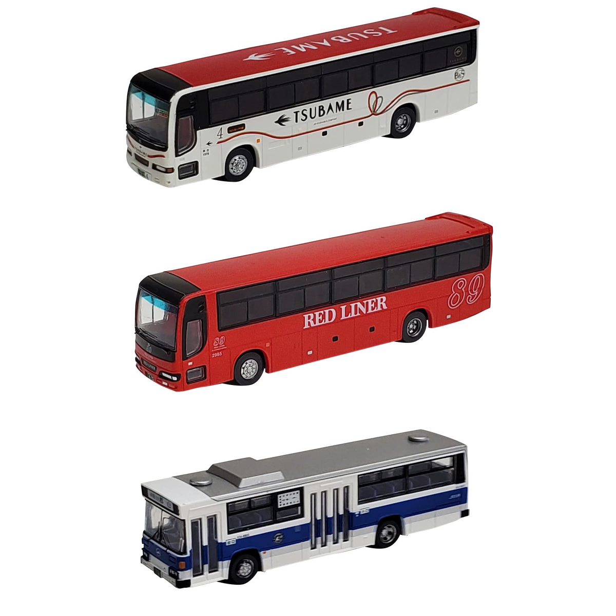 The Bus Collection 323389 Bath Collection JR Kyushu Bus 20th Anniversary Set of 3 Diorama Supplies