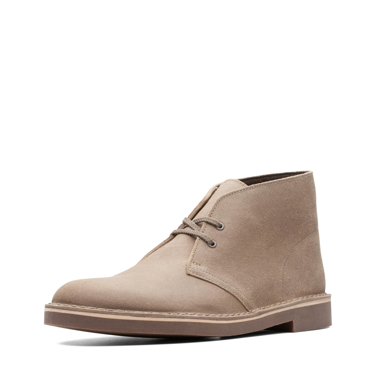 Clarks mens Bushacre 2 Chukka Boot, Taupe Distressed Suede, 10 Wide US