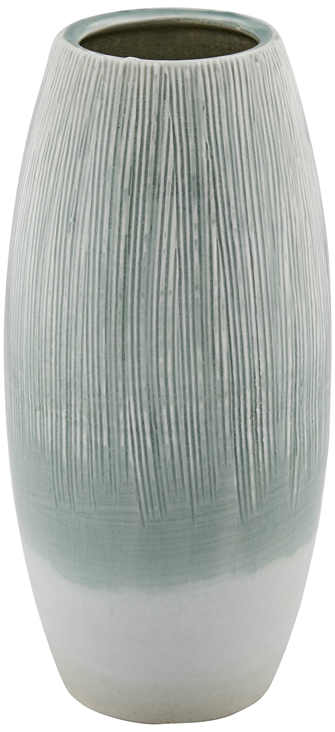 Marui Pottery MR-1-2544 Shigaraki Ware Hephimon Vase Pottery, Flower Base, Mizuasagi, Height 10.0 inches (25.5 cm), Made in Japan