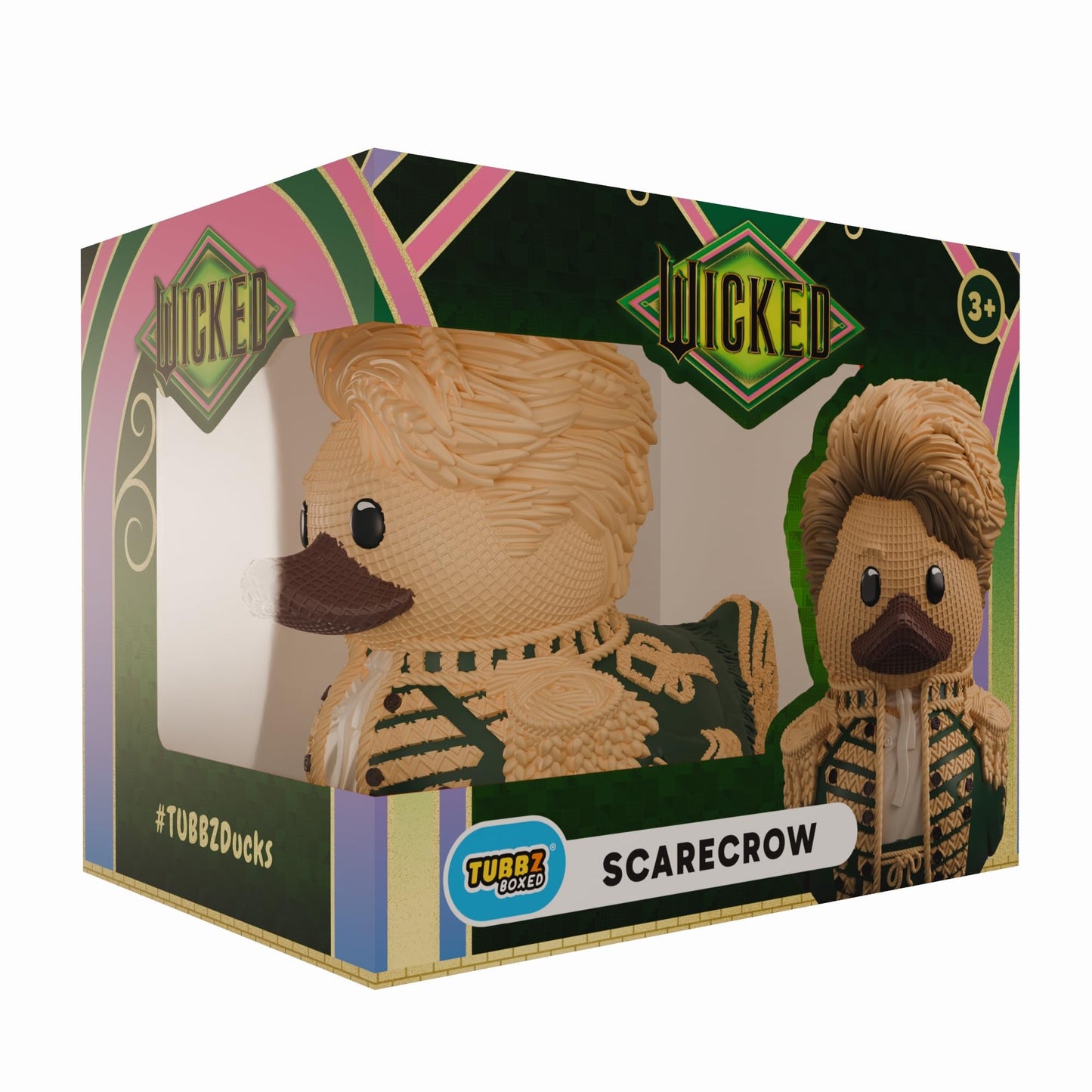 TUBBZ Boxed Edition: Wicked for Good - Scarecrow Cosplaying Rubber Duck Vinyl Figure – Official Collectible for Fans of Wicked