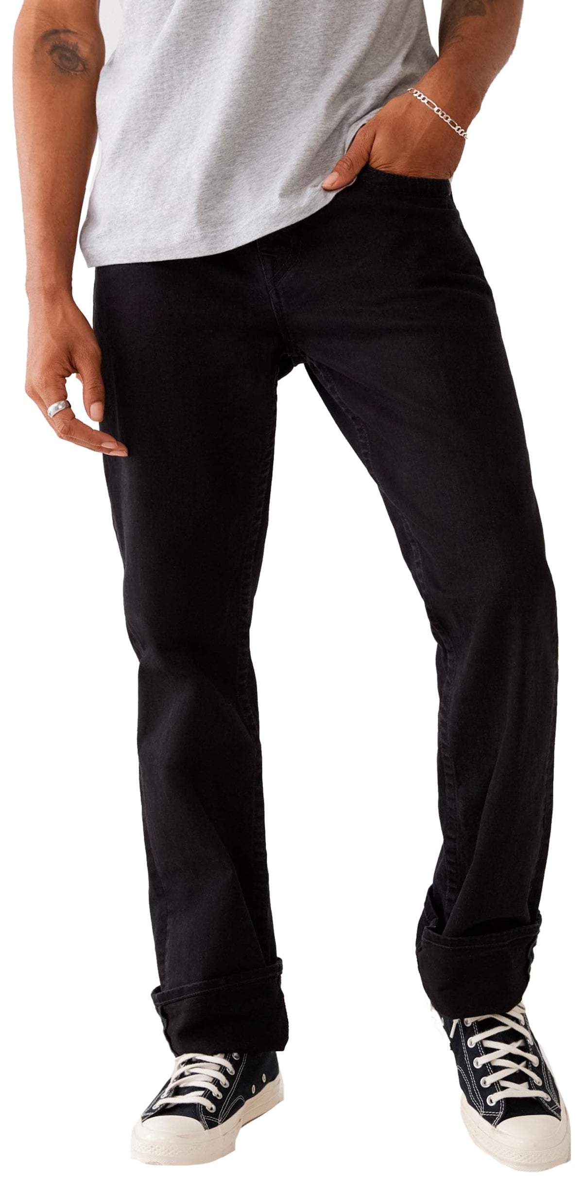 True Religion Men's Ricky Jeans Men | 2SB Body Rinse Black | 32