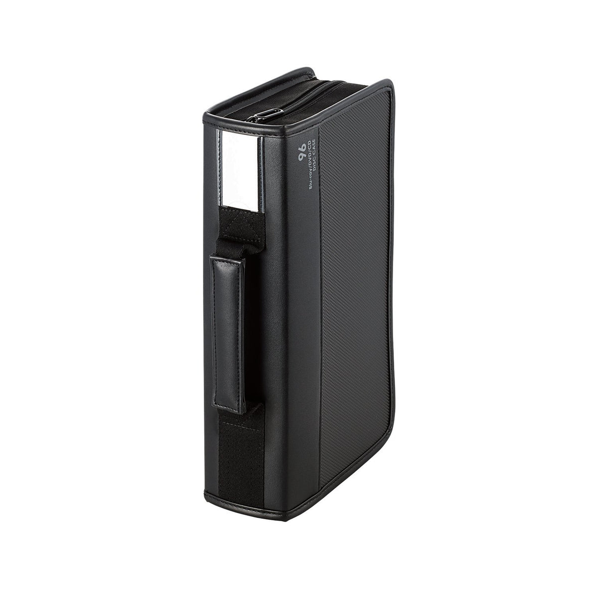 ELECOM DVD/CD/Blu-ray Case Wallet with Zipper 96 Discs Capacity [Black] CCD-SSB96BK (Japan Import)