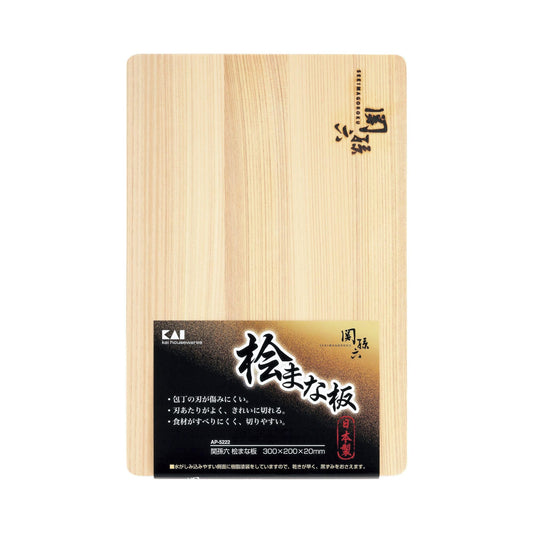 Kai KAI AP5222 Cutting Board Sekimoroku Cypress 11.8 x 7.9 inches (300 x 200 mm), Made in Japan