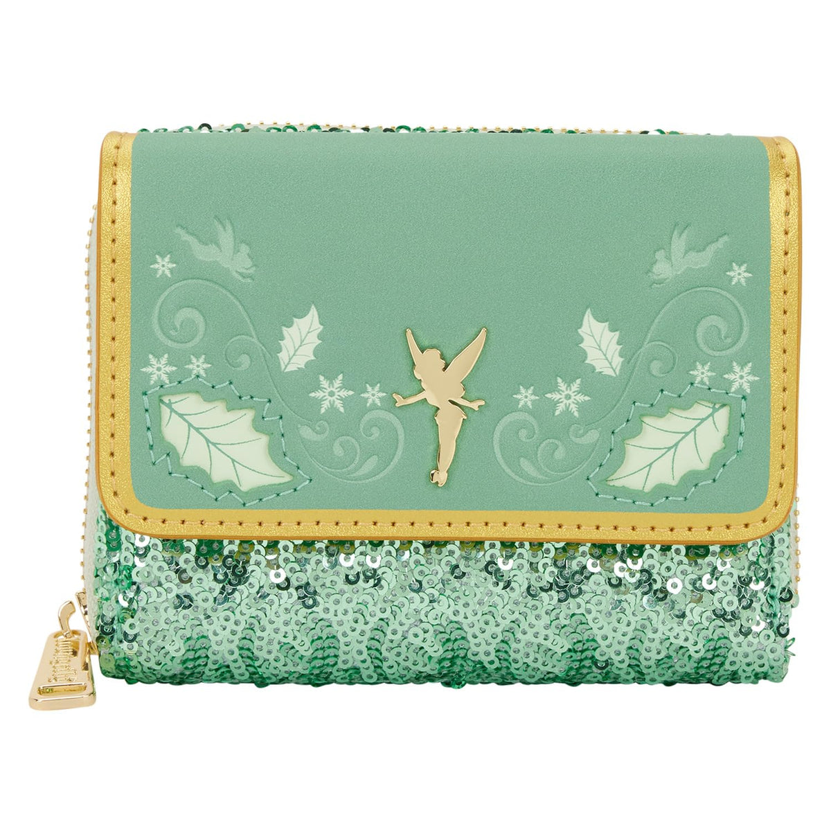 Loungefly Disney Tinker Bell Holiday Tri Fold Wallet