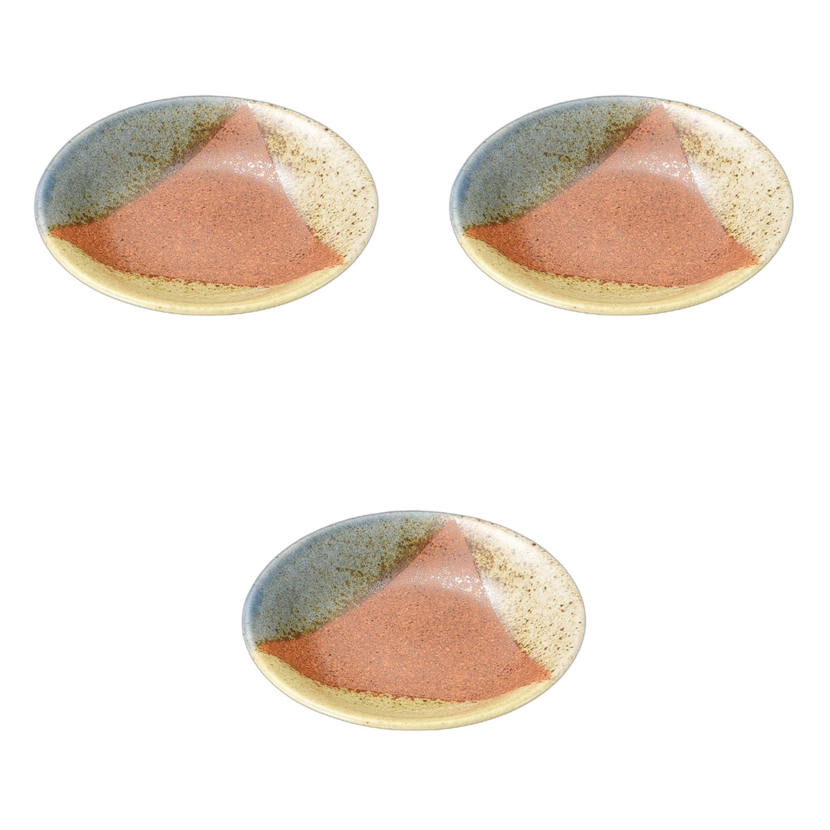 Set of 3, Sansai Iga 5.0 Plates, 6.5 x 1.1 inches (16.6 x 2.7 cm) | Setomonohonpo