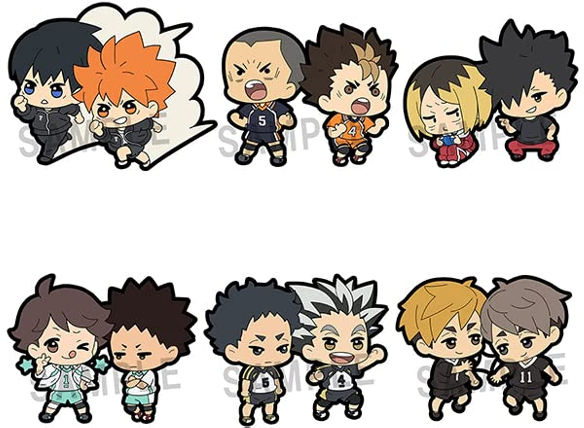 Megahouse - Haikyu!!, Rubber Mascot Buddy-Colle (Complete Set)