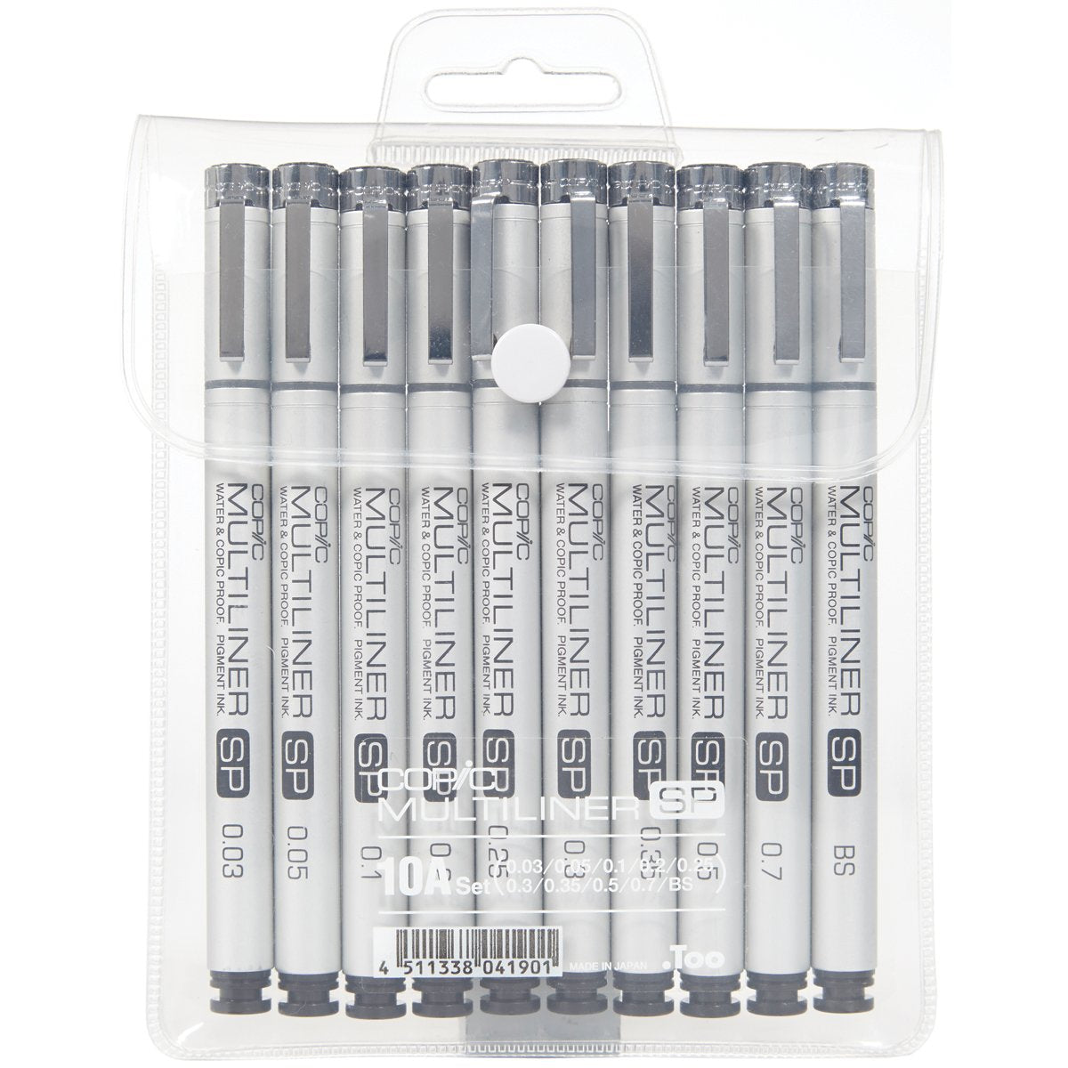 Copic Marker Multiliner SP Ink Pen (Pack of 10), Black (MLSP10A)