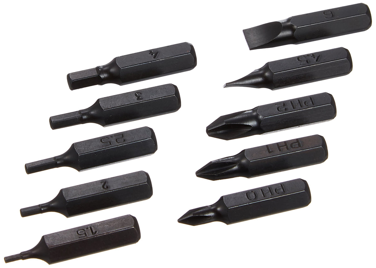 ENGINEER DR-11 Engineer Bit Set, 10 Pieces, Positive, Negative, Hex