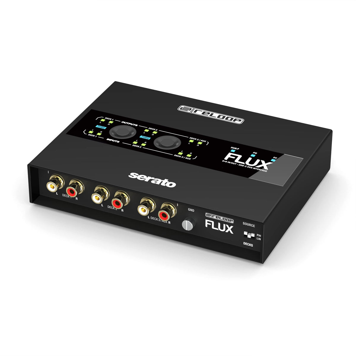 Reloop FLUX 6x6 IN/OUT USB-C DVS Interface for Serato DJ Pro