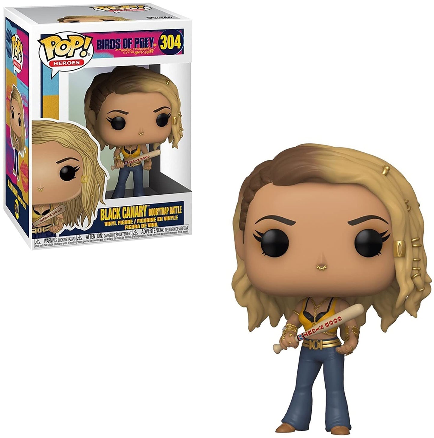 Funko Pop! Heroes: Birds of Prey - Black Canary (Boobytrap Battle), 3.75 inches