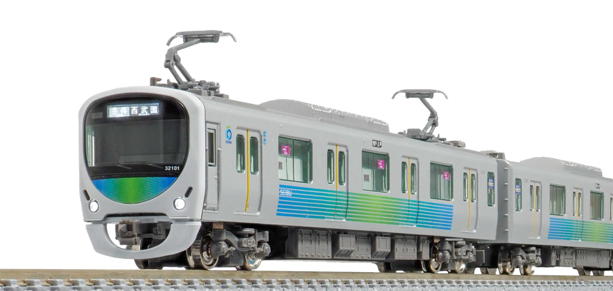 Green Max 31770 N-Gauge Seibu 30000 Series 32101+32102 4-Car Set with Power