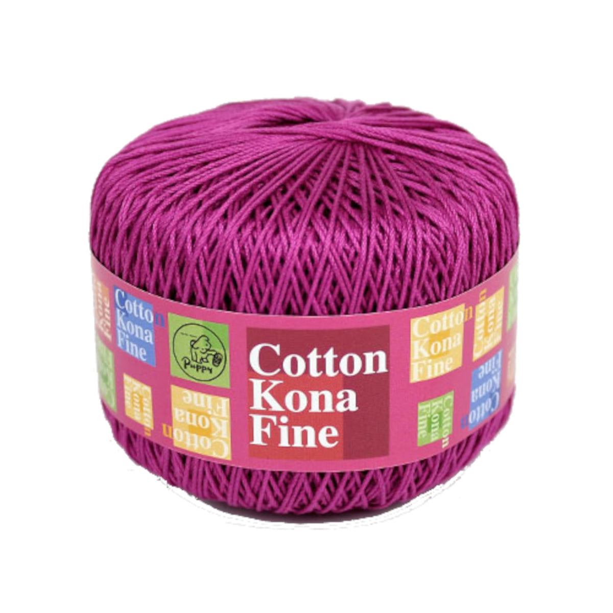 Puppy 10000477-0353 Hand Knitting Cotton Kona Fine Fine Type COL. 353 Pink 100% Cotton Approx. 0.9 oz (25 g) Approx. 328.4 ft (100 m)