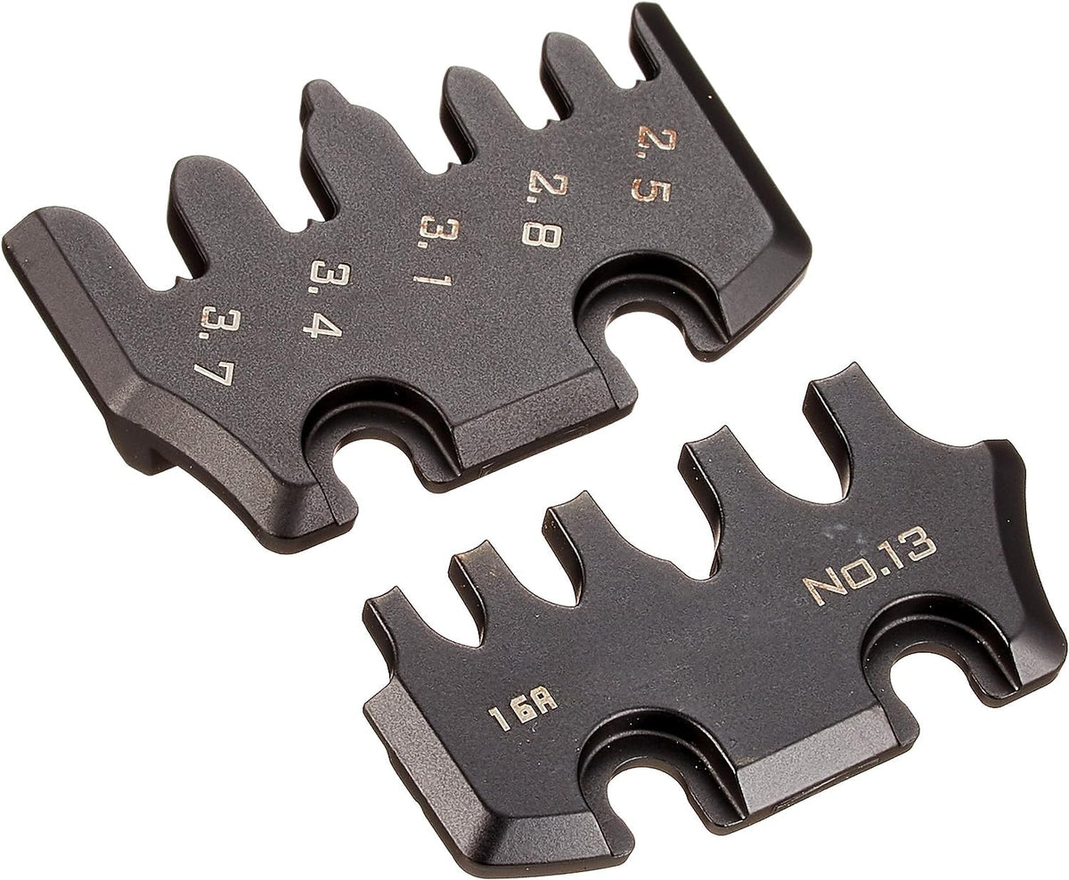 ENGINEER PAD-13S Die Plate Set (Large Size) for ENGINEER Handy Crimp Tool, Black (Made in Japan)