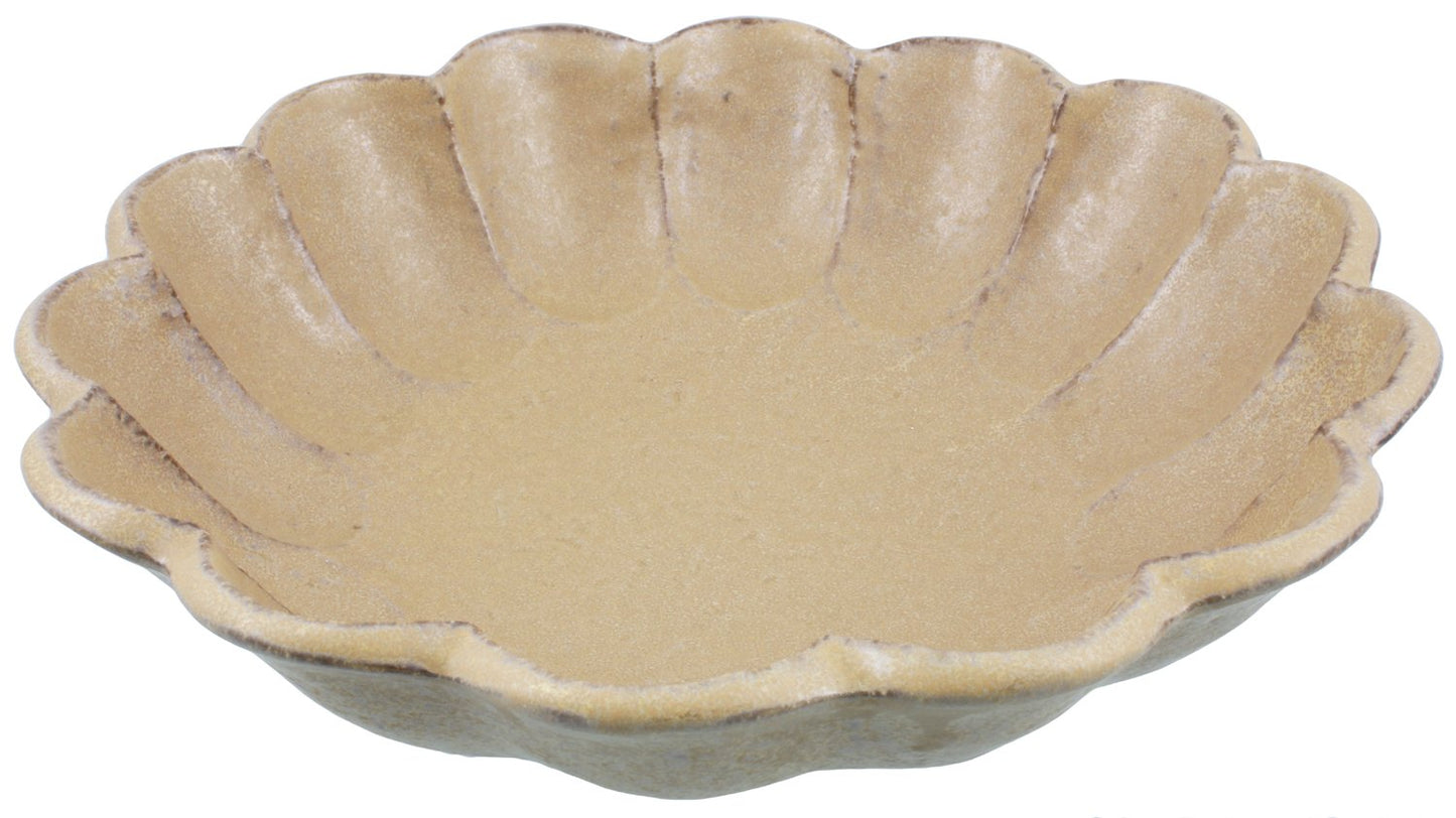 うつわ魯庵 Mino Ware 555-0011 Kaneko Komohei Linka Bowl, Plate, Large Bowl, Tea, Parachute Flowers, Diameter Approx. 8.3 inches (21 cm), Microwave and Dishwasher Safe, Made in Japan