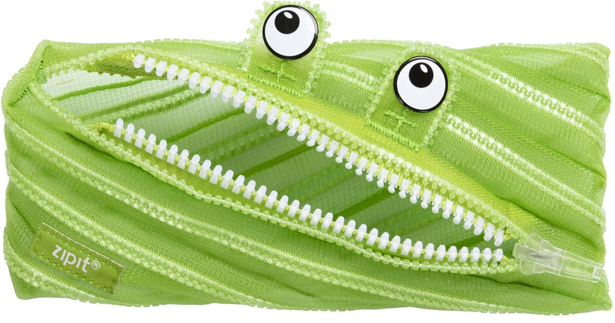ZIPIT ZP-ZTM-MEMP-GR Pen Case, Mesh Monster Pouch, Green