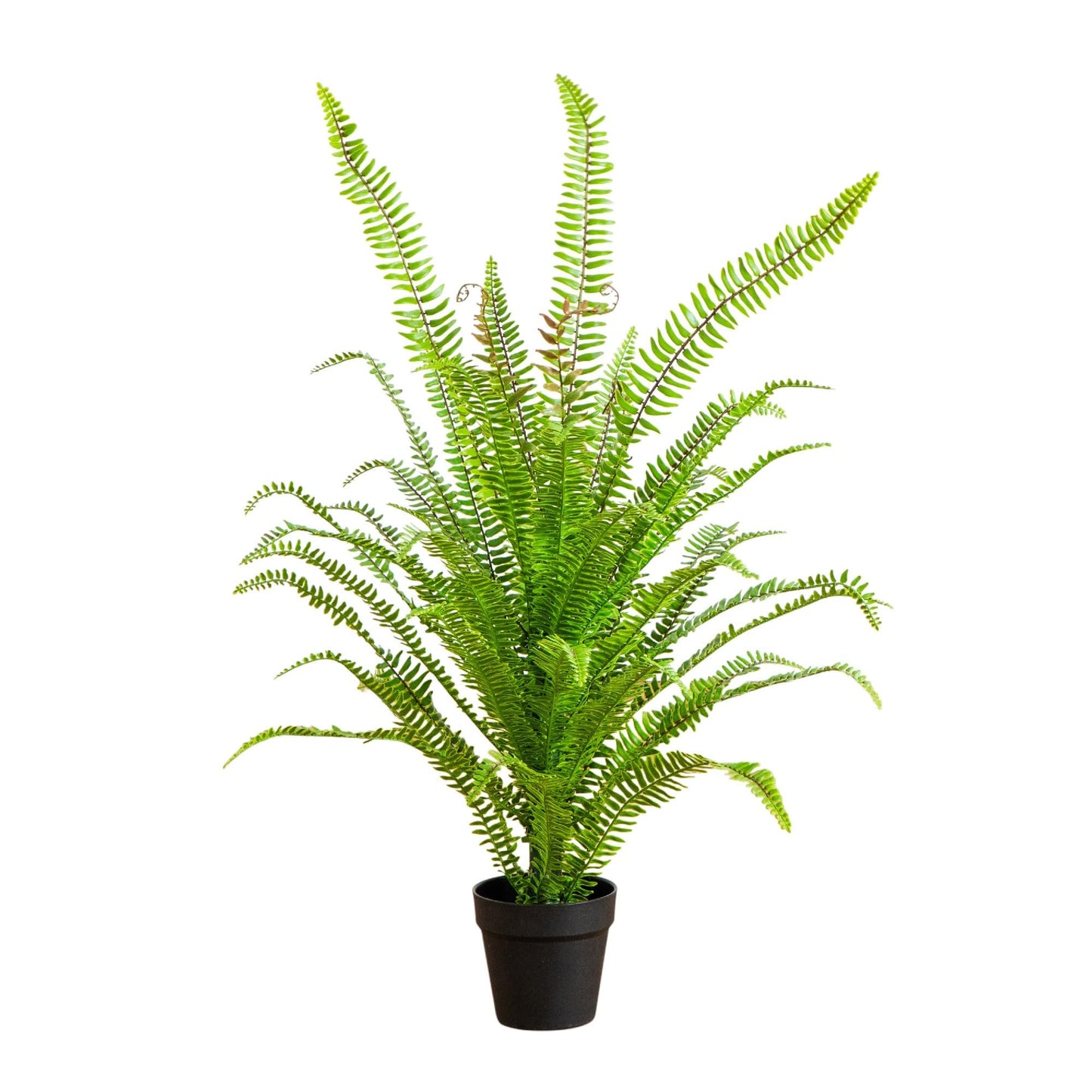 Nearly Natural 3ft UV Resistant Artificial Boston Fern Potted Plant Real Touch Leaves Indoor Outdoor