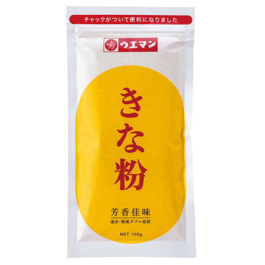 UEMAN Kinako Powder, Japanese Roasted Soybean Flour, Unsweetened, 4.2 oz