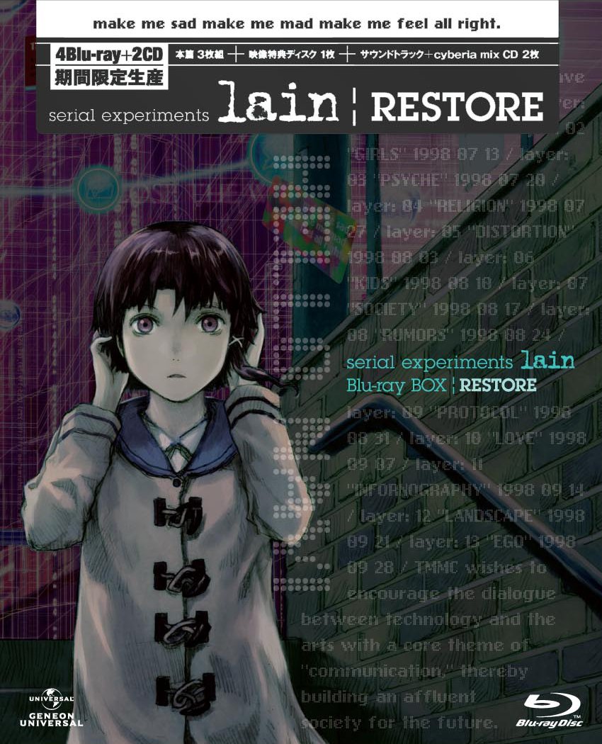 Serial Experiments Lain Restore Blu-ray Box 1st-run Limited Edition