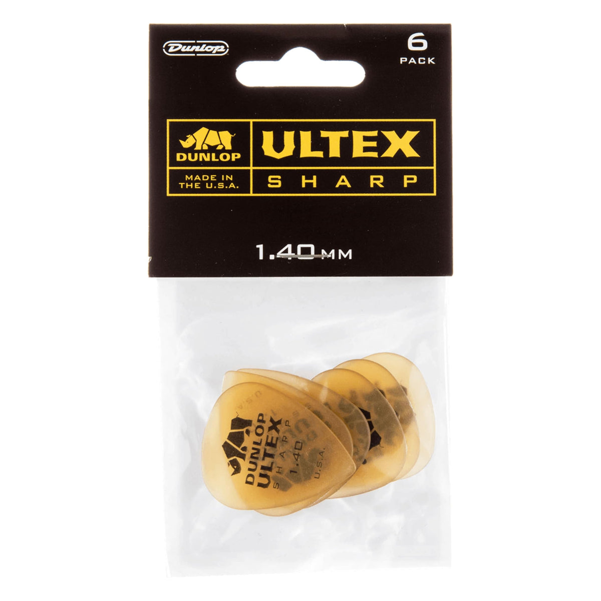 Jim Dunlop Ultex® Sharp Pick 1.4MM - 6 Pack