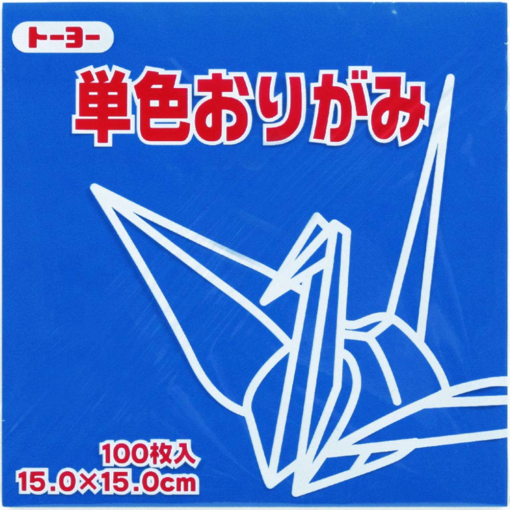 Toyo Origami Paper Single Color - Blue - 15cm, 100 Sheets (1)