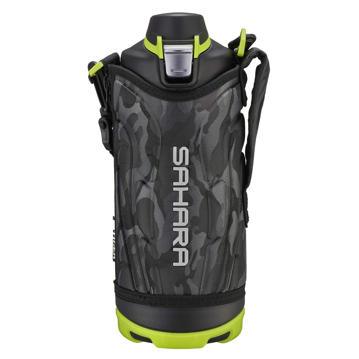 Tiger Water Bottle, 3.3 fl oz (1 L), Sahara Stainless Steel Bottle, Sports, Direct Drinking, Wide Mouth, Cold Insulation, Black MME-F100KK
